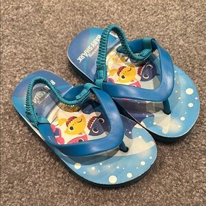 Bright Blue Sandals with Fun Design and Secure Ankle Strap